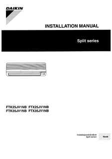 FTK25-35JV1NB - FTX25-35JV1NB_Installation manuals_Norwegian download